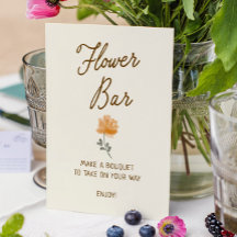 Off The Market Hand Drawn Bridal Shower Flower Bar