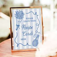 Off The Market Hand Drawn Bridal Shower Recipe