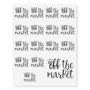 Off the Market Temporary Tattoos