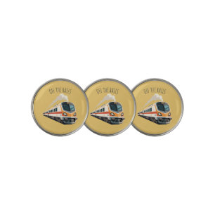 'Off The Rails' Funny Birthday Father's Day Gift Golf Ball Marker