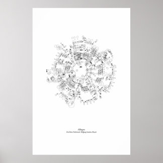 Off the Staff: Allegro (black) Poster