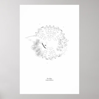 Off the Staff: Für Elise (black) Poster