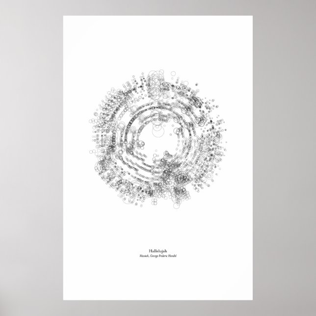 Off the Staff: Hallelujah (black) Poster (Front)