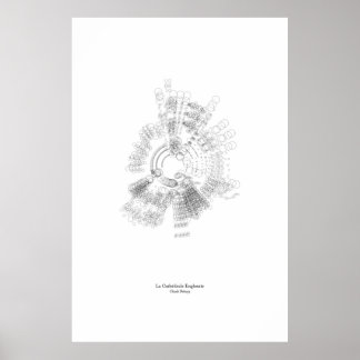 Off the Staff:  La Cathédrale Engloutie (black) Poster