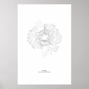 Off the Staff: Moonlight (black) Poster