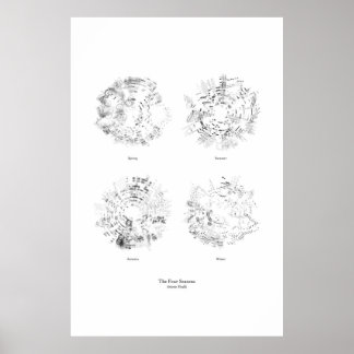 Off the Staff: The Four Seasons (separate, black) Poster