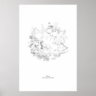 Off the Staff: The Four Seasons - Winter (black) Poster