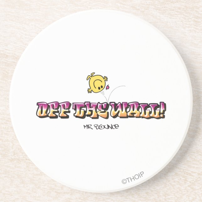 Off The Wall! Sandstone Coaster (Front)