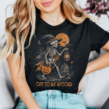 Off To Be Spooky Skeleton Witch