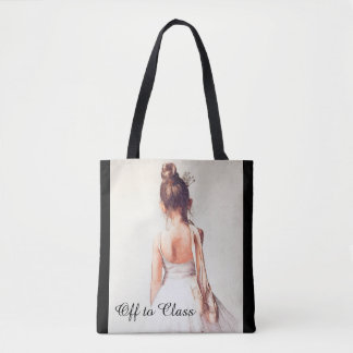 Off to Class: A Ballet Dance Tote Bag