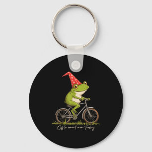 Off To Commit Mom Foolery Funny Frog Meme  Keychain