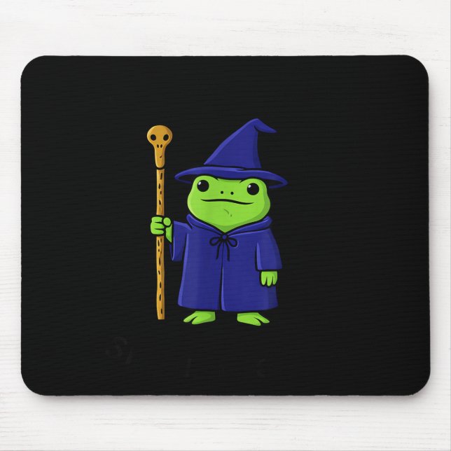 Off To Commit Shenanigans Frog Wizard Fantasy Quot Mouse Pad (Front)