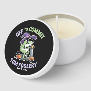 Off to Commit Tom Foolery Frog Funny Meme Mini Candle Favors