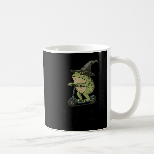 Off To Commit Tom Foolery Frog, Funny Whimsical Fr Coffee Mug (Right)