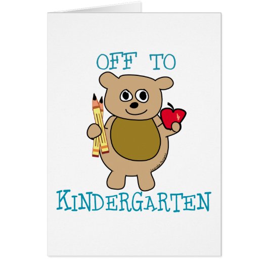 Off to Kindergarten Cards (Front)