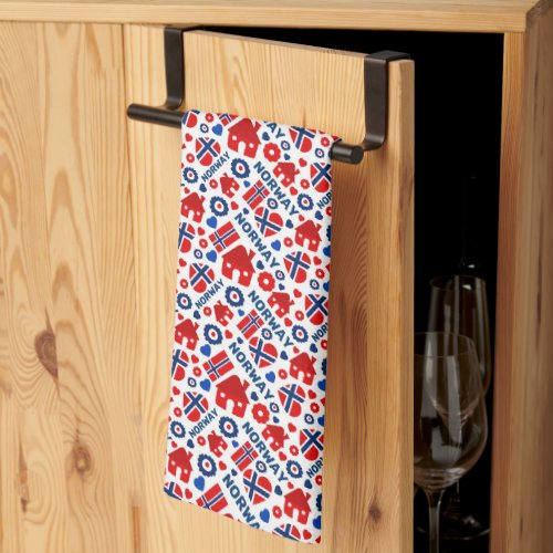 Off To Norway Kitchen Towel