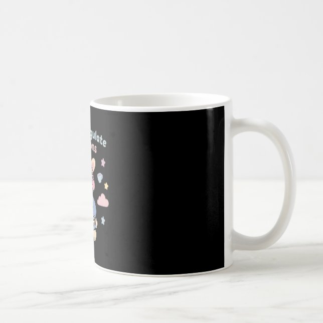 Off To Regulate Emotions Funny Bunny Rabbit Scoote Coffee Mug (Right)