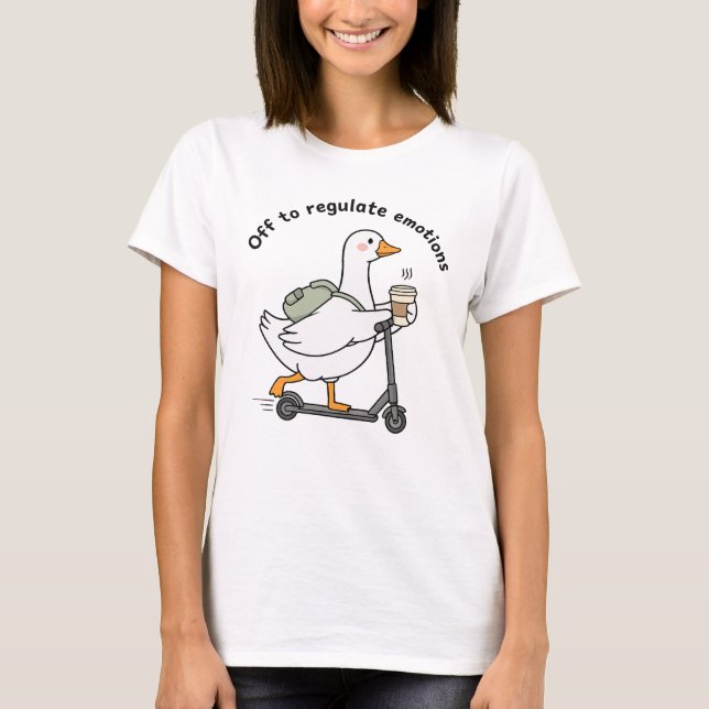 Off To Regulate Emotions , Funny Mental Health T-Shirt (Front)