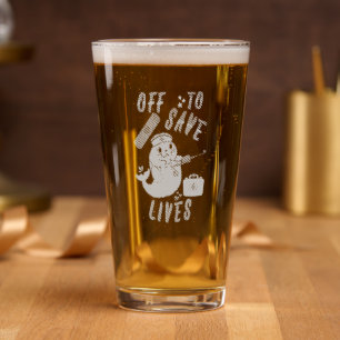 Off To Save Lives Pint Glass