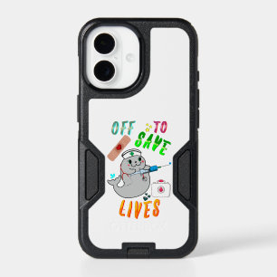 Off To Save Lives teacher midwives sitter med-surg iPhone 17 Case
