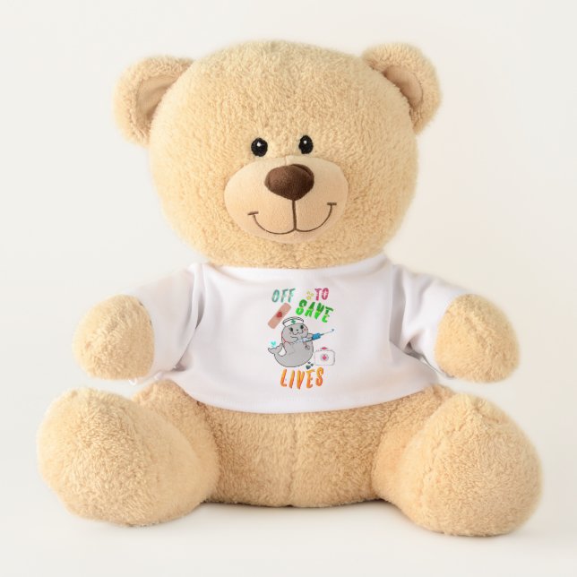 Off To Save Lives Teddy Bear (Front)