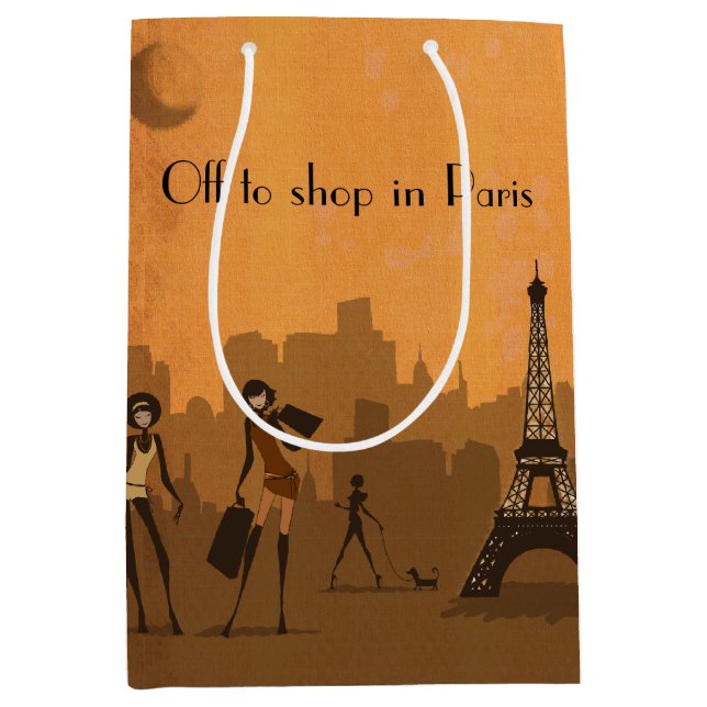 off to shop in Paris gift bag (Front)