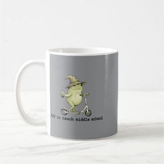 Off To Teach Middle School Back To School Frog Coffee Mug