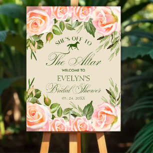 Off To The Altar Derby Bridal Shower Welcome Sign
