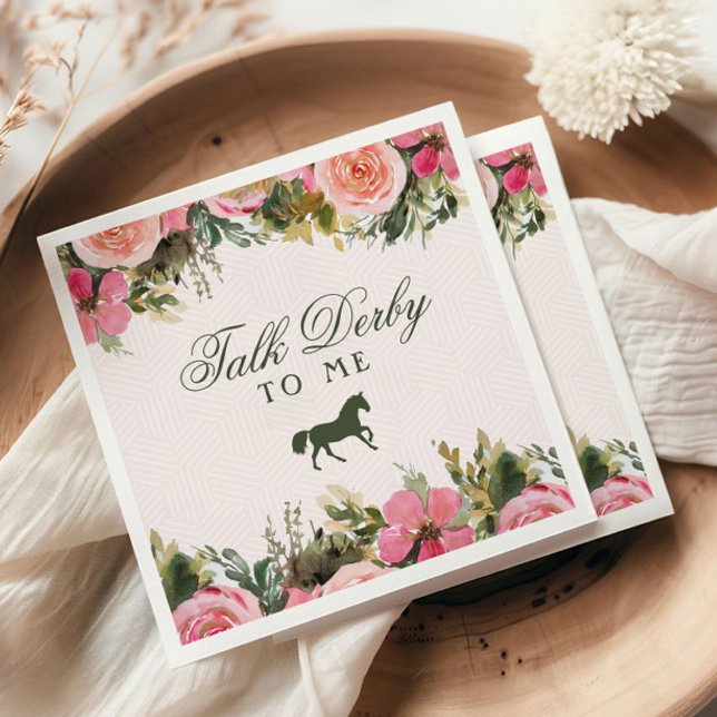 Off to the Altar Kentucky Derby Bridal Shower Napkins (Creator Uploaded)