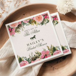 Off to the Altar Kentucky Derby Bridal Shower Napkins