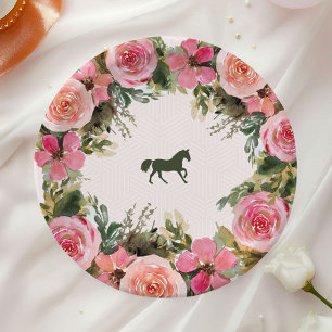Off to the Altar Kentucky Derby Bridal Shower Paper Plates