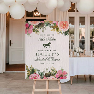 Off to the Altar Kentucky Derby Bridal Shower Sign