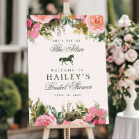 Off to the Altar Kentucky Derby Bridal Shower Sign