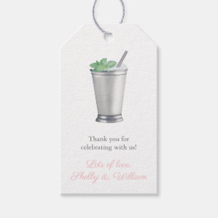 Off To The Altar Mint Julep Bridal Shower Favor Gift Tags
