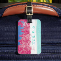 Off to The Beach! Personalized Luggage Tag