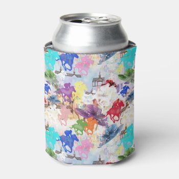 Off To The Horse Races Can Cooler by krndel at Zazzle