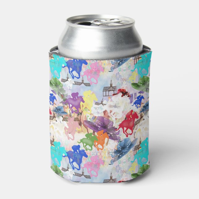 Off To The Horse Races Can Cooler (Can Front)