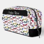 Off to the Horse Races Jockey Silk Pattern Dopp Kit