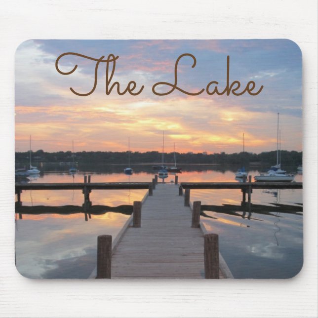 Off to the Lake! Mouse Pad (Front)