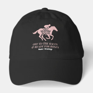 Off to the Races & Ready for Roses Horse Racing Hat