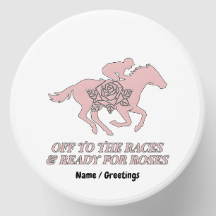 Off to the Races & Ready for Roses Horse Racing Mini Candle Favors