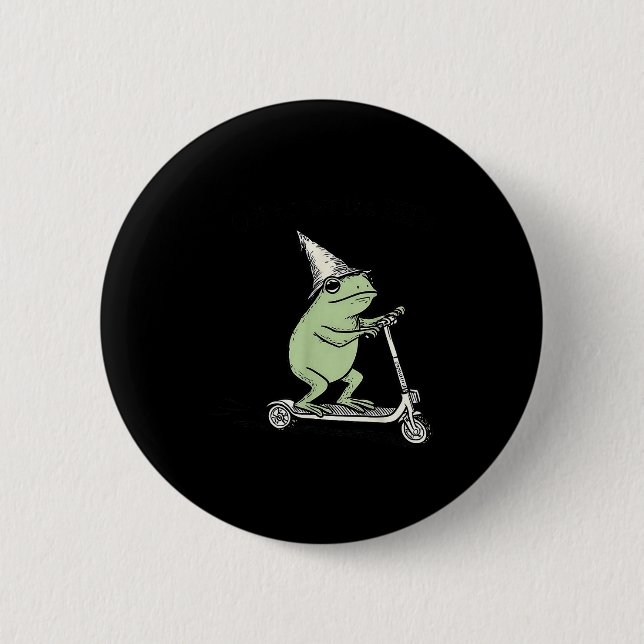 Off To Write Ieps - School Psychologist Iep Frog S Button (Front)
