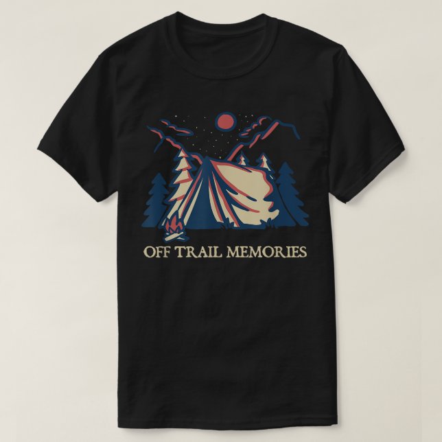 Off Trail Memories Hiking Friends Hiker Buddy Vaca T-Shirt (Design Front)