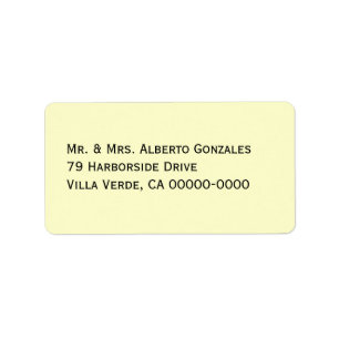 Off-White Address Template Mailing Labels