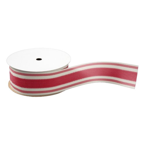 Off_White and Classic Red Ticking Tape Ribbon