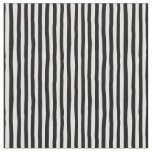 Off-White &amp; Black Wonky Stripes Fabric