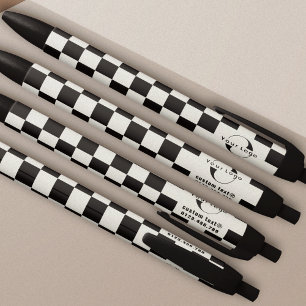 Off white Business logo Company brand Checkers Pen