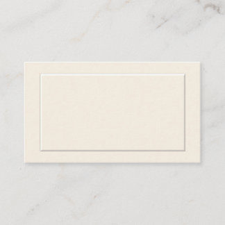 Off White Formal Place Cards