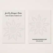 Off-White Graphic Flower 7 Earring Holder Display (Front & Back)