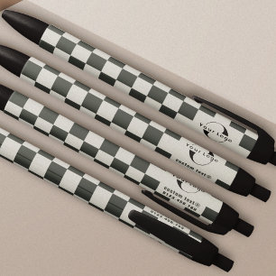 Off white & green Business logo Company brand swag Pen